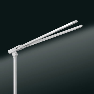 Moderne Einfachheit Faltbare Rechteckige Aluminium ABS Kunststoff LED Tischlampe Für Schlafzimmer 