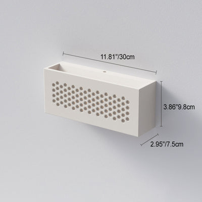 Applique murale LED rectangulaire minimaliste moderne en plâtre pour chambre 