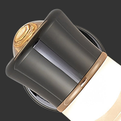 Applique murale LED cylindrique moderne en aluminium, fer et acrylique pour chambre à coucher 
