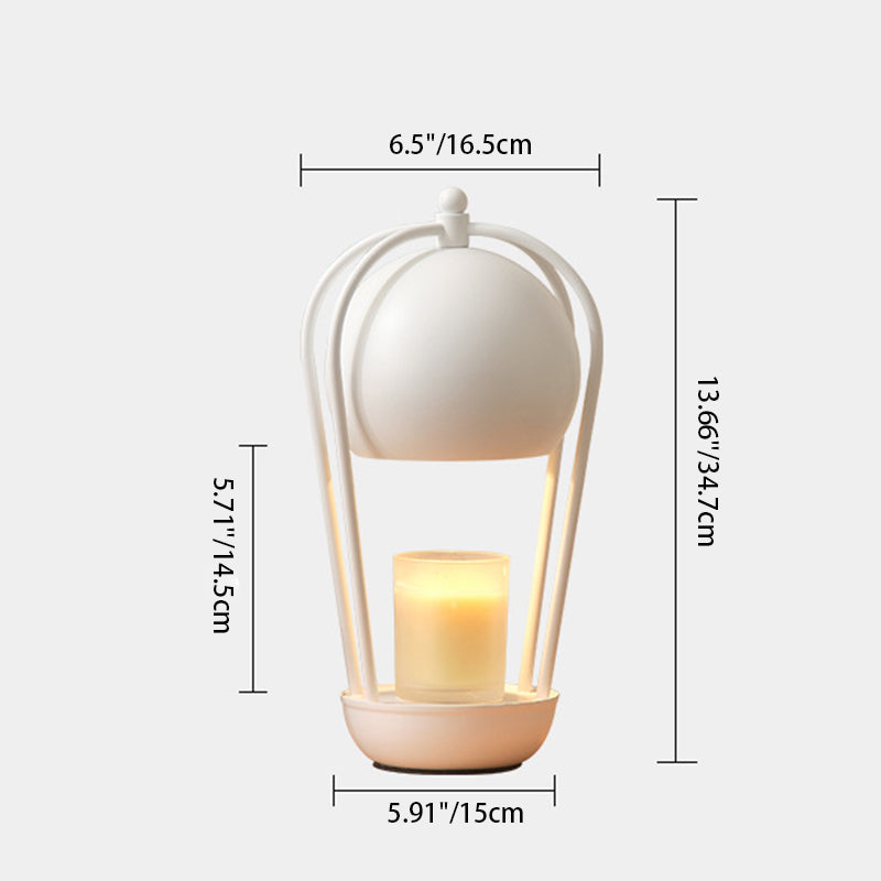 Contemporary Creative Dome Hot Air Balloon Shape Hardware 1-Light Aromatherapy Melted Wax Table Lamp For Bedroom