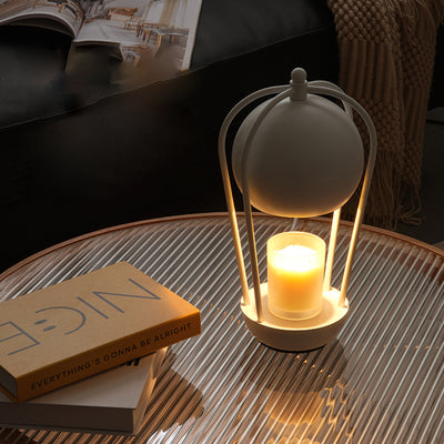 Contemporary Creative Dome Hot Air Balloon Shape Hardware 1-Light Aromatherapy Melted Wax Table Lamp For Bedroom
