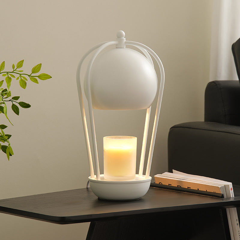 Contemporary Creative Dome Hot Air Balloon Shape Hardware 1-Light Aromatherapy Melted Wax Table Lamp For Bedroom