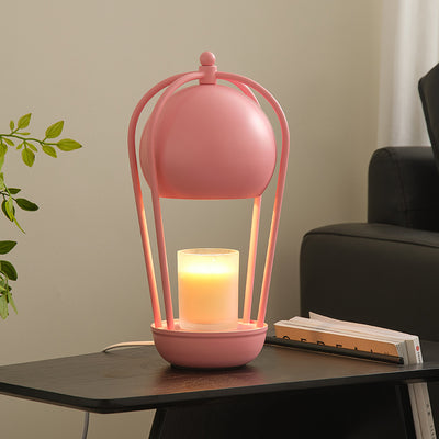 Contemporary Creative Dome Hot Air Balloon Shape Hardware 1-Light Aromatherapy Melted Wax Table Lamp For Bedroom