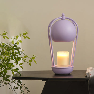 Contemporary Creative Dome Hot Air Balloon Shape Hardware 1-Light Aromatherapy Melted Wax Table Lamp For Bedroom
