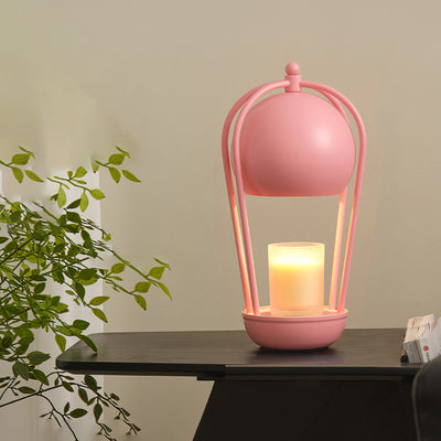 Contemporary Creative Dome Hot Air Balloon Shape Hardware 1-Light Aromatherapy Melted Wax Table Lamp For Bedroom