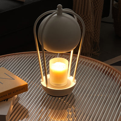 Contemporary Creative Dome Hot Air Balloon Shape Hardware 1-Light Aromatherapy Melted Wax Table Lamp For Bedroom