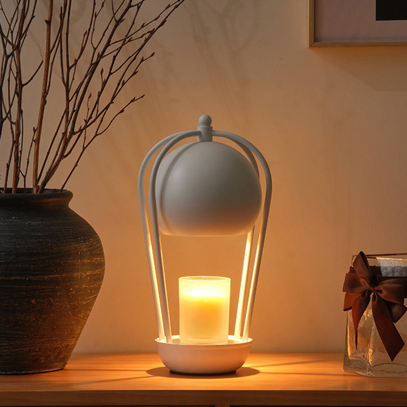 Contemporary Creative Dome Hot Air Balloon Shape Hardware 1-Light Aromatherapy Melted Wax Table Lamp For Bedroom