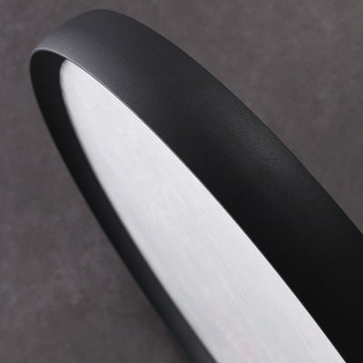 Modern Minimalist Round Cloudy Aluminum Frame Acrylic Shade LED Flush Mount Ceiling Light For Bedroom