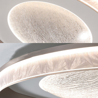 Luz de techo empotrada LED de acrílico con marco de aluminio redondo estrella minimalista moderna para dormitorio 