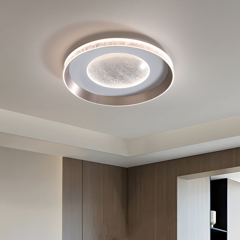 Luz de techo empotrada LED de acrílico con marco de aluminio redondo estrella minimalista moderna para dormitorio 