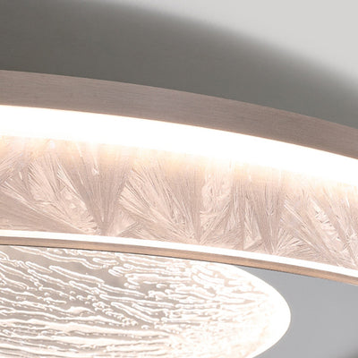Luz de techo empotrada LED de acrílico con marco de aluminio redondo estrella minimalista moderna para dormitorio 
