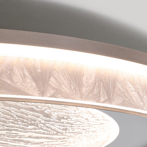 Luz de techo empotrada LED de acrílico con marco de aluminio redondo estrella minimalista moderna para dormitorio 