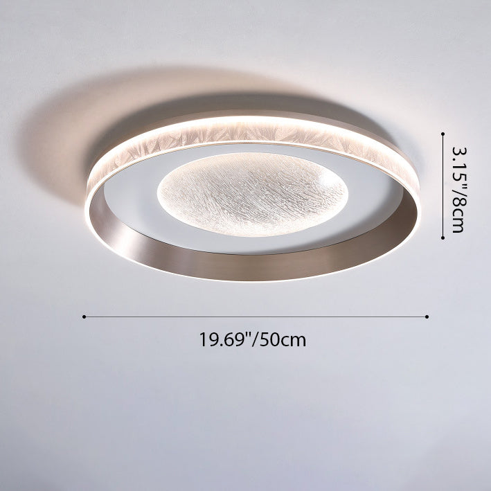 Luz de techo empotrada LED de acrílico con marco de aluminio redondo estrella minimalista moderna para dormitorio 