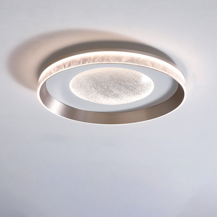 Luz de techo empotrada LED de acrílico con marco de aluminio redondo estrella minimalista moderna para dormitorio 