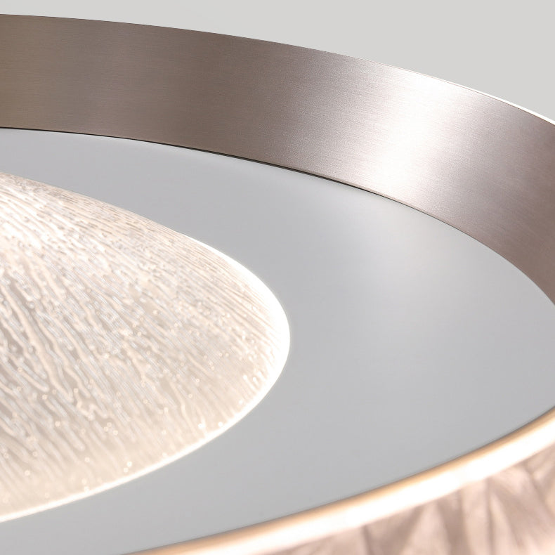 Luz de techo empotrada LED de acrílico con marco de aluminio redondo estrella minimalista moderna para dormitorio 