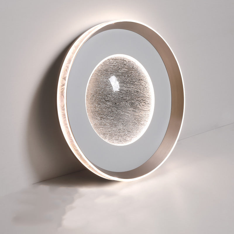 Luz de techo empotrada LED de acrílico con marco de aluminio redondo estrella minimalista moderna para dormitorio 