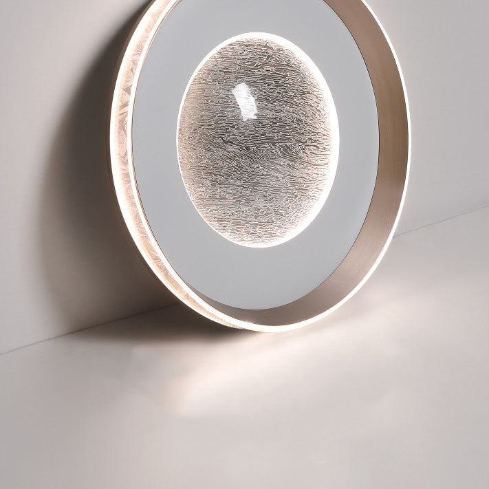 Luz de techo empotrada LED de acrílico con marco de aluminio redondo estrella minimalista moderna para dormitorio 