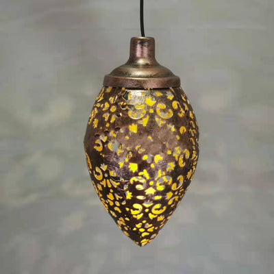 ضوء خارجي LED من الحديد بتصميم آرت ديكو حديث على شكل ورقة مجوفة للحديقة 