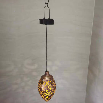 ضوء خارجي LED من الحديد بتصميم آرت ديكو حديث على شكل ورقة مجوفة للحديقة 