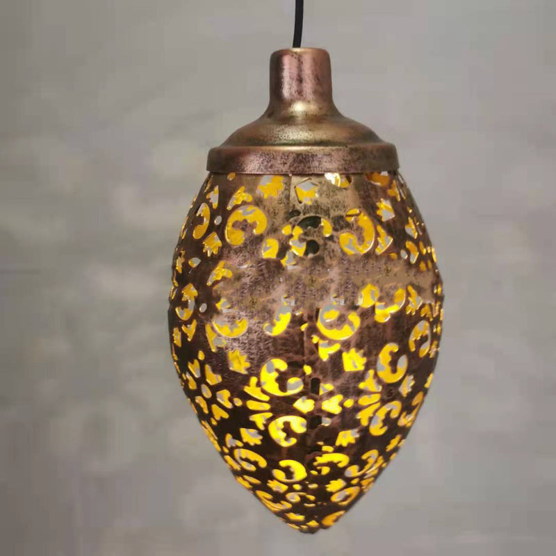 ضوء خارجي LED من الحديد بتصميم آرت ديكو حديث على شكل ورقة مجوفة للحديقة 