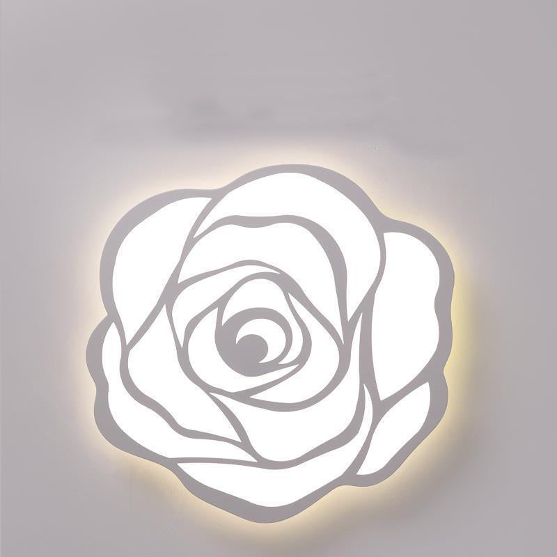 Moderne minimalistische Rose Eisen Acryl LED Deckenleuchte für Schlafzimmer 