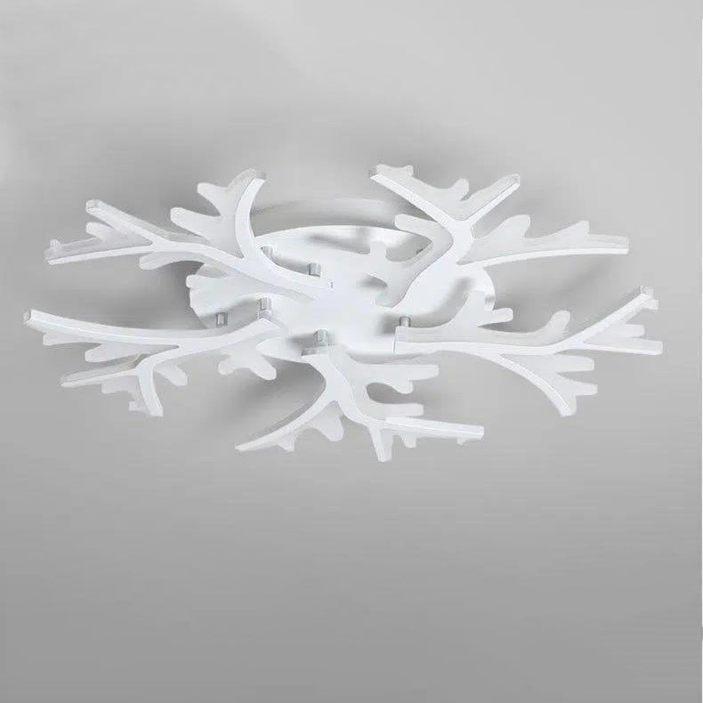 Luz de techo LED de montaje empotrado con forma de árbol de rama minimalista moderna y pantalla de PMMA para sala de estar 