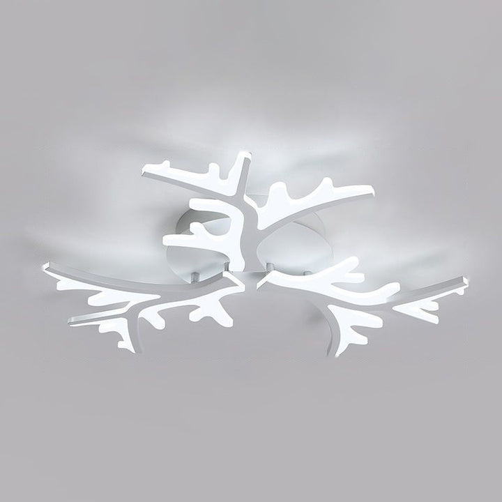 Luz de techo LED de montaje empotrado con forma de árbol de rama minimalista moderna y pantalla de PMMA para sala de estar 