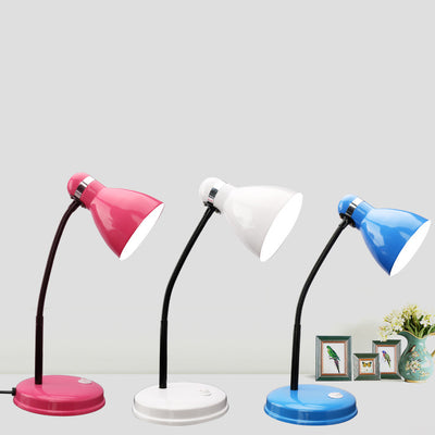 مصباح طاولة حديث بسيط بشكل قرن دائري من الحديد بلمبة واحدة لغرفة النوم 