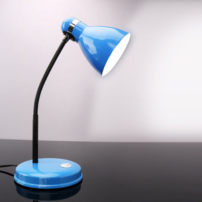 مصباح طاولة حديث بسيط بشكل قرن دائري من الحديد بلمبة واحدة لغرفة النوم 