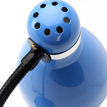 مصباح طاولة حديث بسيط بشكل قرن دائري من الحديد بلمبة واحدة لغرفة النوم 