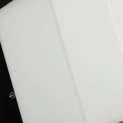 Lámpara Aplique de Pared de 1 Luz con Pantalla de Vidrio y Marco de Hierro Rectangular Moderno Minimalista para Patio Exterior 