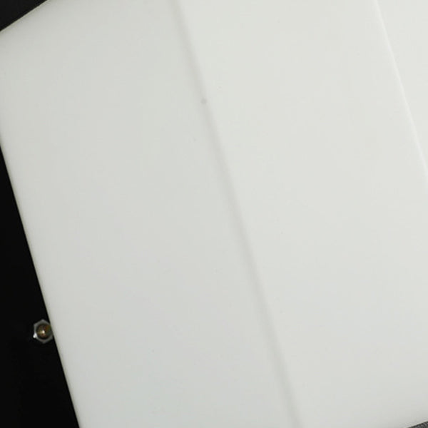 Lámpara Aplique de Pared de 1 Luz con Pantalla de Vidrio y Marco de Hierro Rectangular Moderno Minimalista para Patio Exterior 