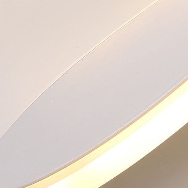 Zeitgenössische kreative halbrunde Geweih-Hasenohren Eisen PVC LED Wandleuchte für das Schlafzimmer 
