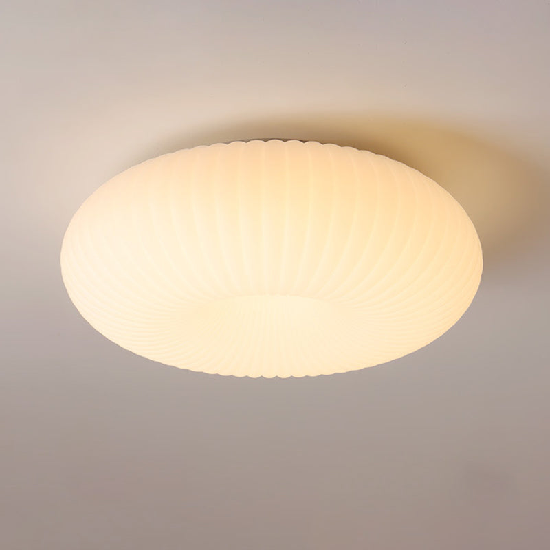 Luz de techo LED empotrada con hardware ovalado redondo a rayas minimalista moderna para dormitorio 