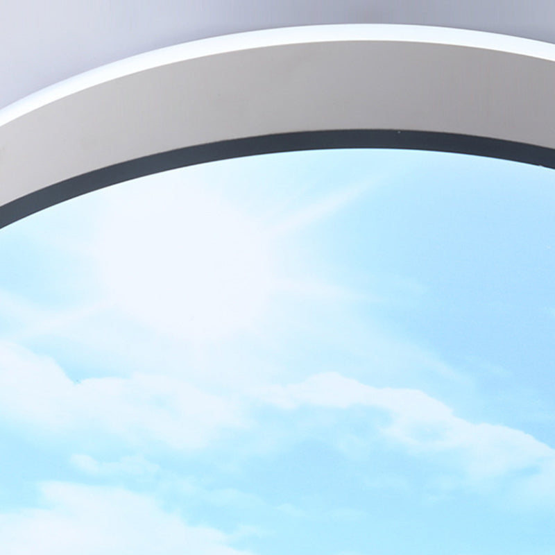 Zeitgenössische kreative runde Himmel Eisen Acryl LED Deckenleuchte für das Schlafzimmer 