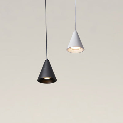 Modern Minimalist Cone Aluminum LED Pendant Light For Bedroom