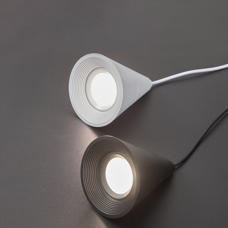 Modern Minimalist Cone Aluminum LED Pendant Light For Bedroom