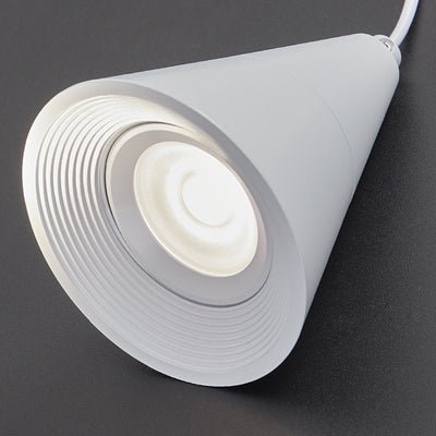 Modern Minimalist Cone Aluminum LED Pendant Light For Bedroom