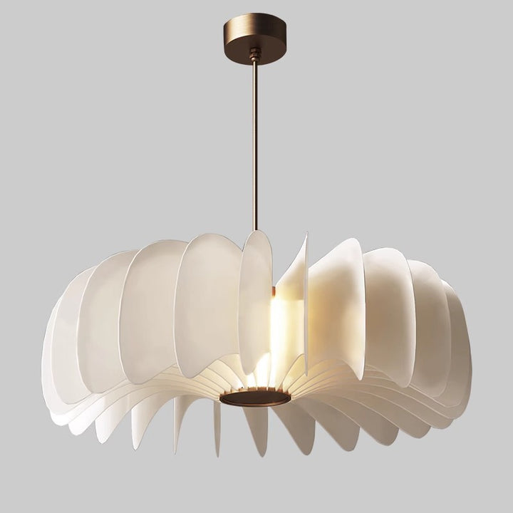 Lustre LED en acrylique et fer à arc rond nordique contemporain pour salon 