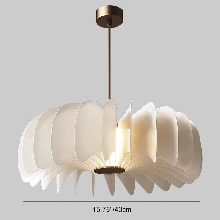 Lustre LED en acrylique et fer à arc rond nordique contemporain pour salon 