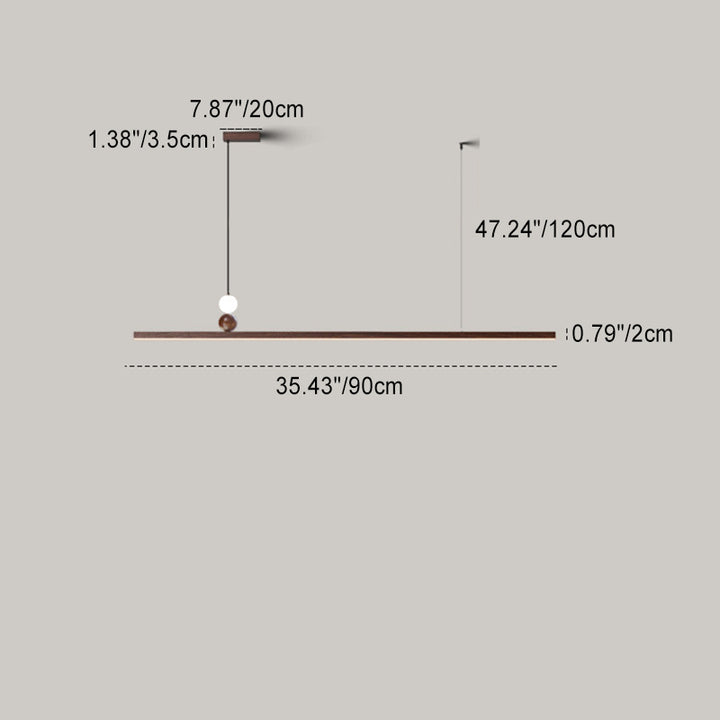 Lustre LED en aluminium acrylique pour île rectangulaire minimaliste moderne pour salle à manger 