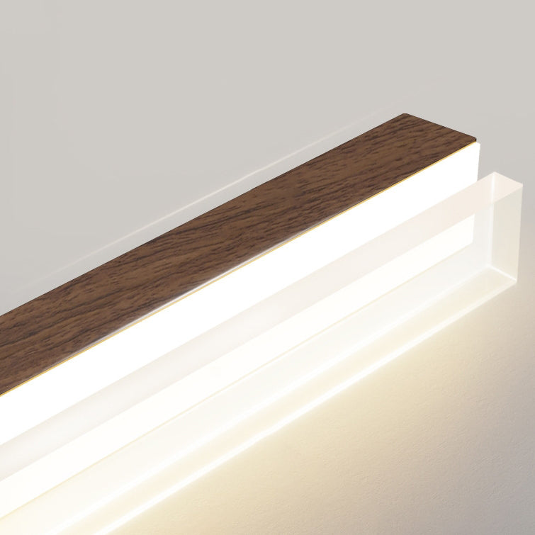 Lustre LED en aluminium acrylique pour île rectangulaire minimaliste moderne pour salle à manger 