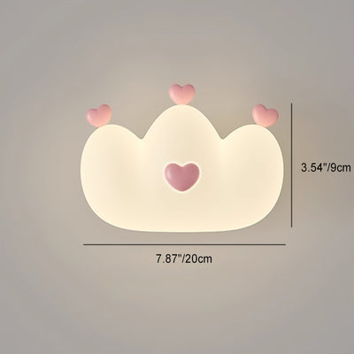مصباح الحائط LED بتصميم تاج حيوانات للأطفال المبدعين المعاصر من الحديد لغرفة النوم 