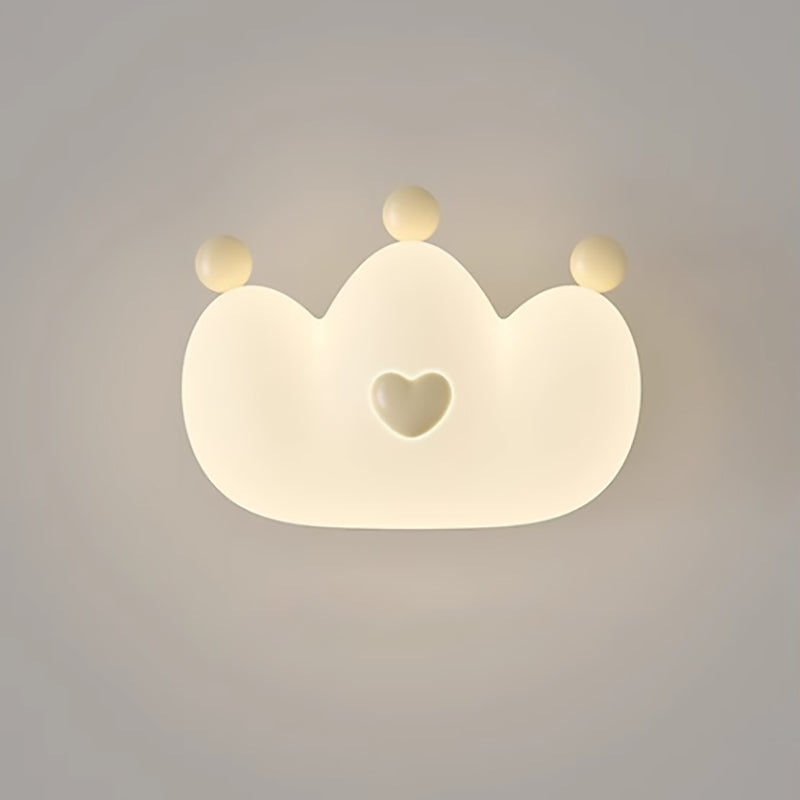 مصباح الحائط LED بتصميم تاج حيوانات للأطفال المبدعين المعاصر من الحديد لغرفة النوم 