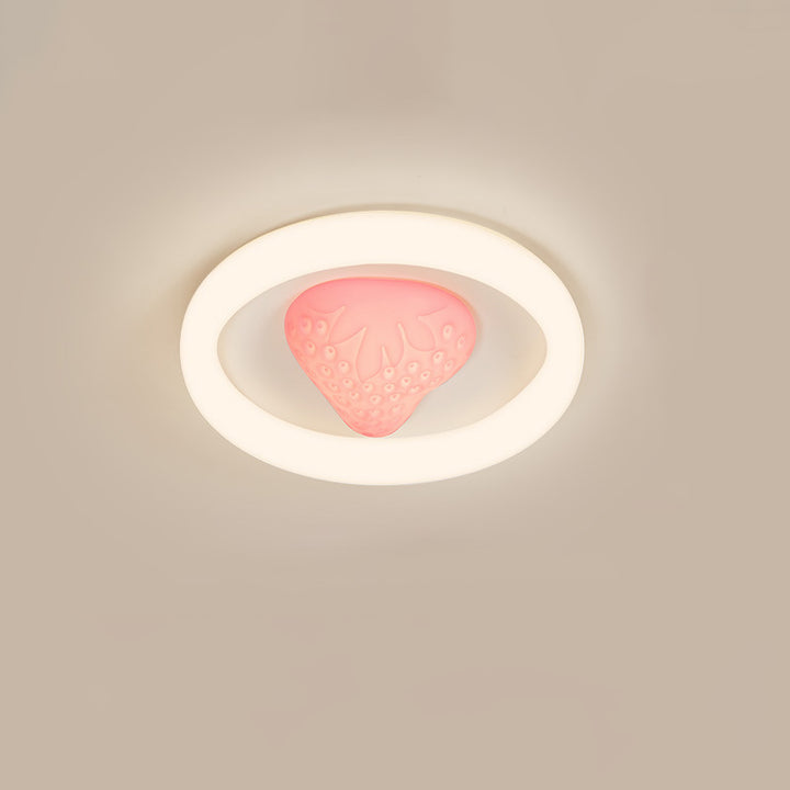 Luz de techo LED de montaje empotrado de acrílico de hierro redondo creativo contemporáneo con fresa para dormitorio 