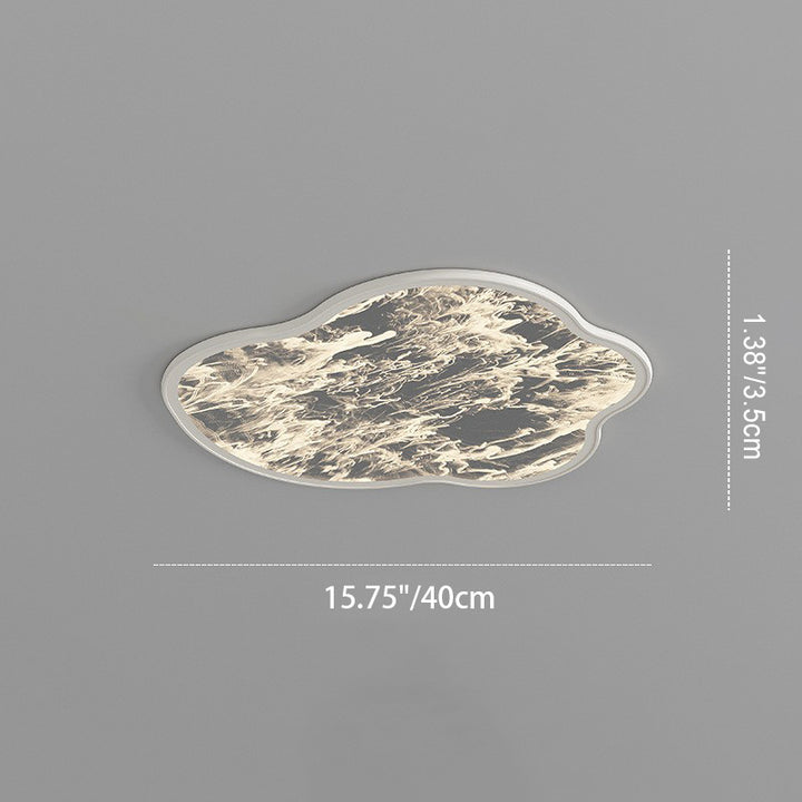 Luz de techo LED moderna minimalista en forma de nube de seda con luz estelar nublada de hierro y acrílico para dormitorio 