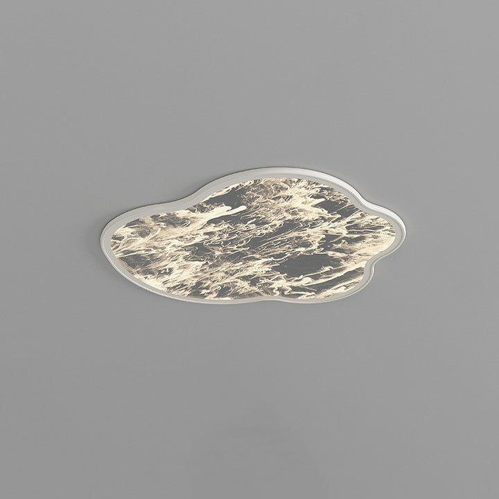 Luz de techo LED moderna minimalista en forma de nube de seda con luz estelar nublada de hierro y acrílico para dormitorio 