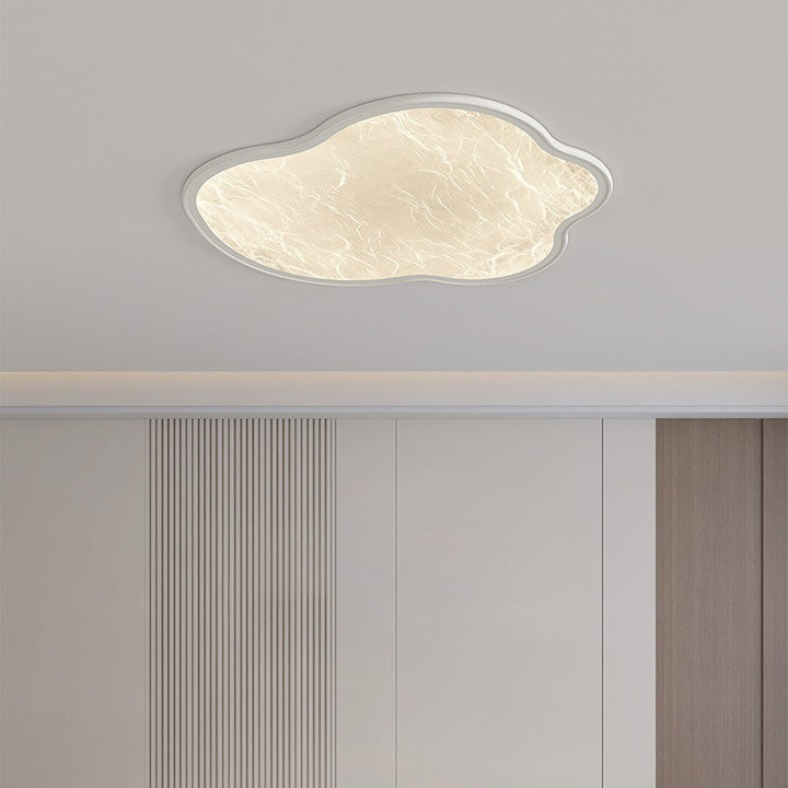 Luz de techo LED moderna minimalista en forma de nube de seda con luz estelar nublada de hierro y acrílico para dormitorio 