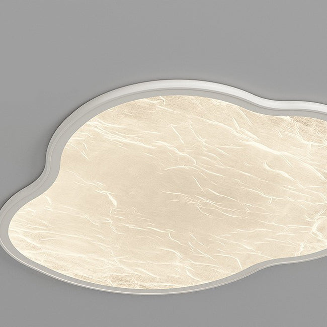 Luz de techo LED moderna minimalista en forma de nube de seda con luz estelar nublada de hierro y acrílico para dormitorio 