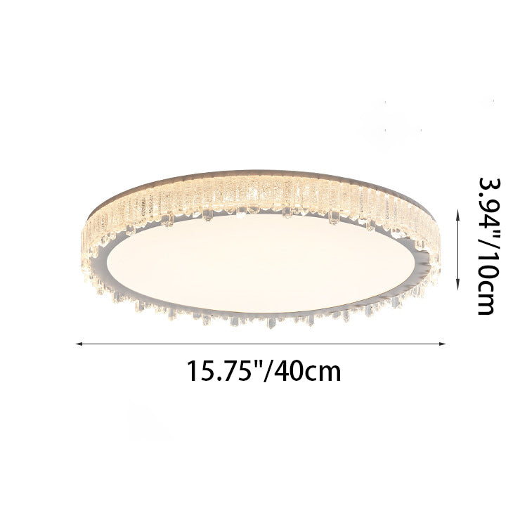 Moderne luxuriöse runde Eiszapfenform Eisen Acryl LED Deckenleuchte für Schlafzimmer 